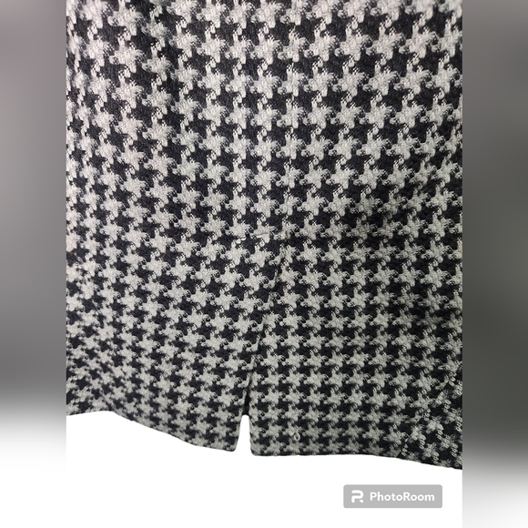 Brooks Brothers Wool Blend Petite Houndstooth Pencil Skirt 10P - Picture 3 of 9
